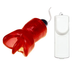 VIBRADOR  CON LENGUA ESTIMULADOR DE CLITORIS 8 x 4 cm