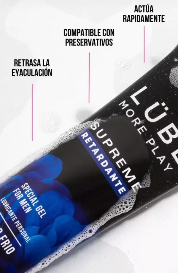LUBRICANTE LUBE SUPREME RETARDANTE EFECTO FRIO 130ML - Imagen 2