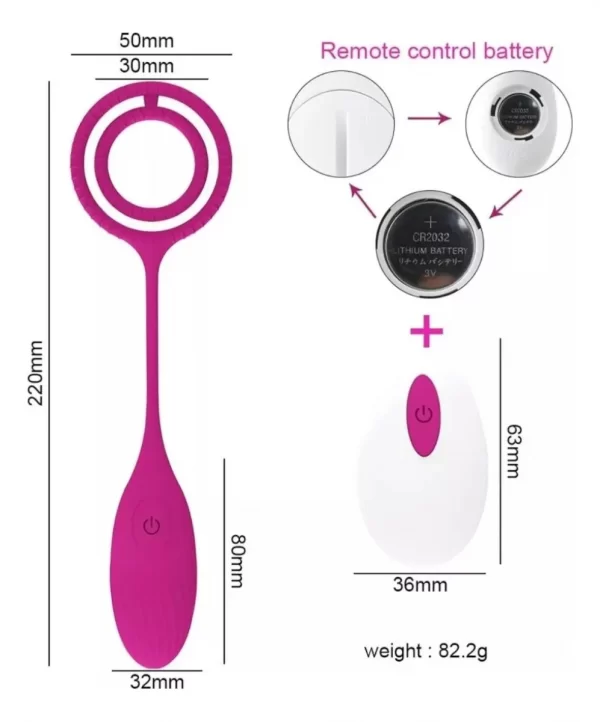 HUEVO VIBRADOR CON MANDO A DISTANCIA - Imagen 3