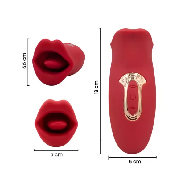 ESTIMULADOR ORAL BOCA VIBRADOR ESTIMULADOR DE CLITORIS USB - Imagen 4