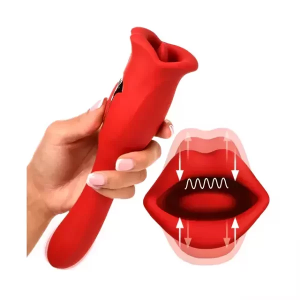 ESTIMULADOR ORAL BOCA Y  CLITORIS USB - Imagen 3