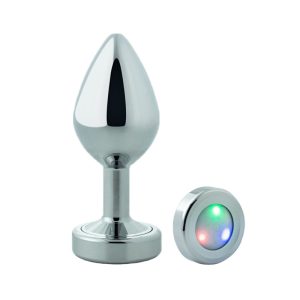 PLUG DE ACERO MEDIUM CON LUZ LED