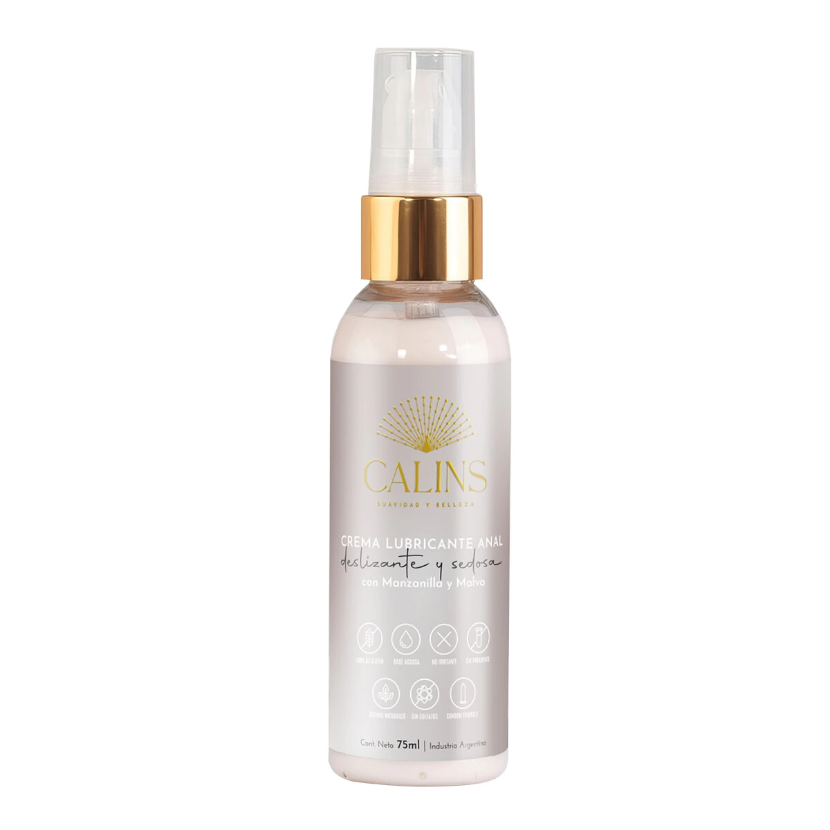 Crema Lubricante Anal Base Agua Calins Malva Manzanilla 75 ML